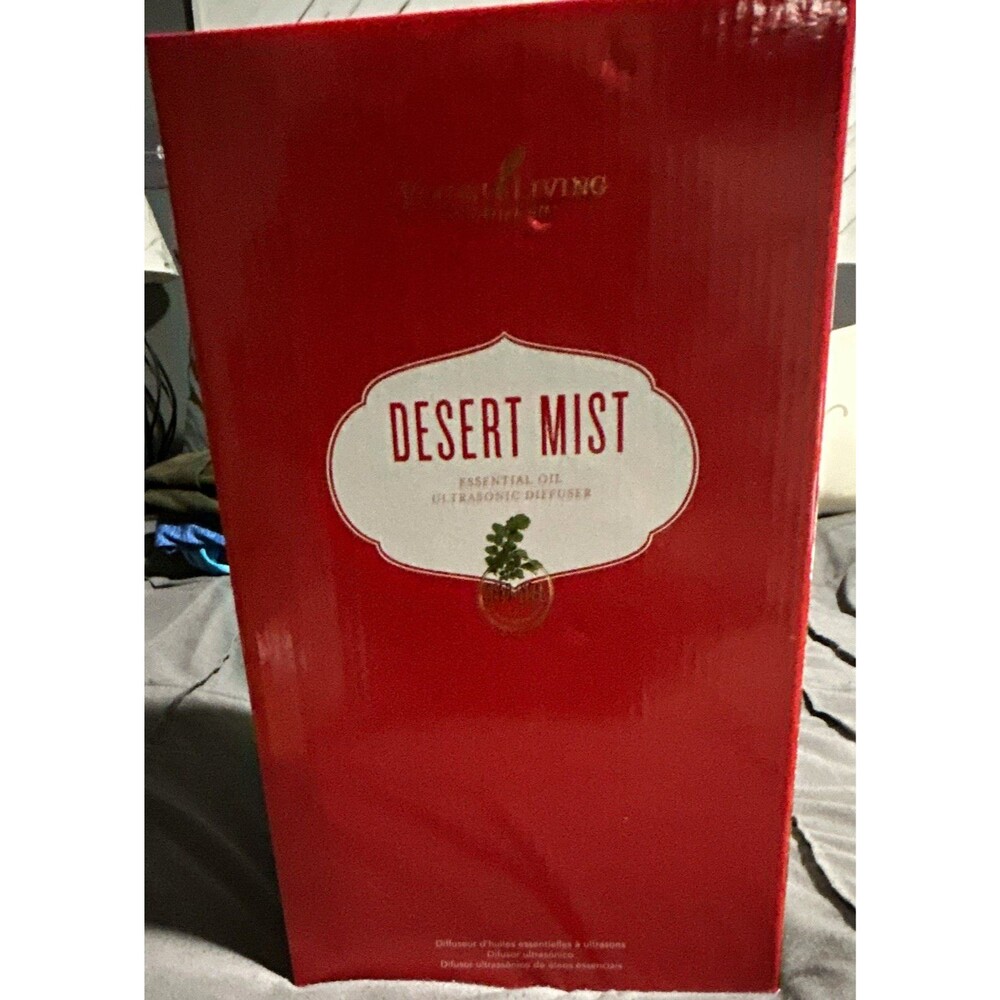 Young Living Desert Mist Ultrasonic Diffuser White/Gold w/ Box-BRAND NEW